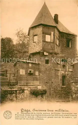 AK / Ansichtskarte Liege_Luettich Ancienne tour militaire Liege Luettich