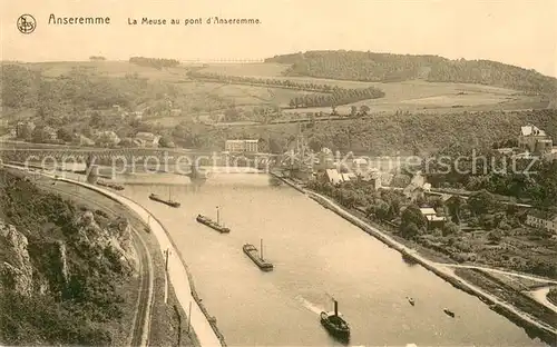 AK / Ansichtskarte Anseremme_Belgie La Meuse au Pont d Anseremme 