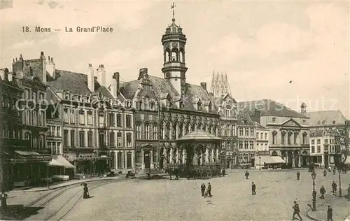 AK / Ansichtskarte Mons__Belgie La Grand Place 
