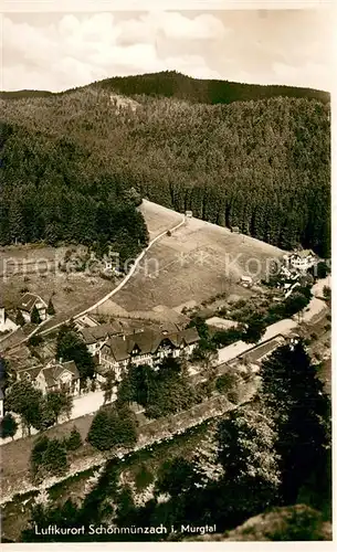 AK / Ansichtskarte Schoenmuenzach Fliegeraufnahme Schoenmuenzach
