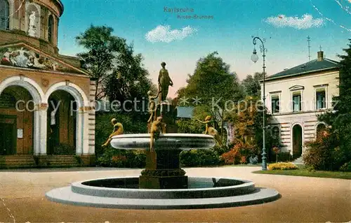 AK / Ansichtskarte Karlsruhe_Baden Klose Brunnen Karlsruhe_Baden