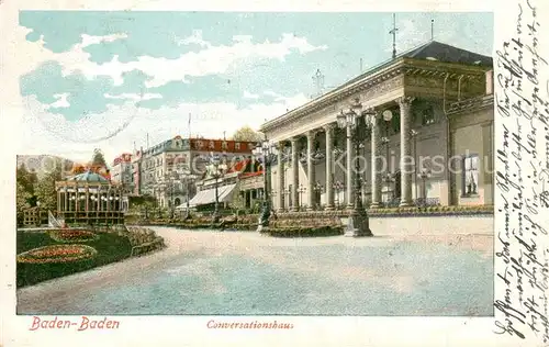 AK / Ansichtskarte Baden Baden Conversationeshaus Baden Baden