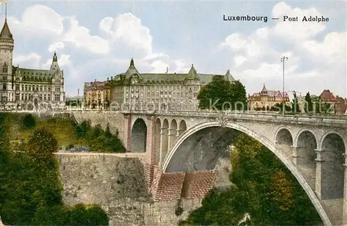 AK / Ansichtskarte Luxembourg__Luxemburg Pont Adolphe 