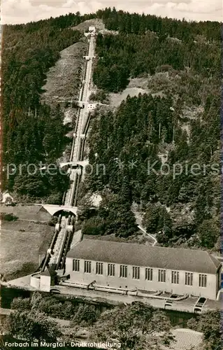 AK / Ansichtskarte Forbach_Baden Schwarzenbachtalsperre Druckrohrleitung Forbach_Baden