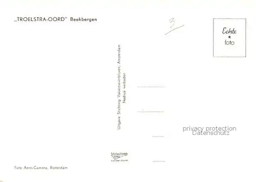 AK / Ansichtskarte Beekbergen Troelstra Ooord Fliegeraufnahme Beekbergen
