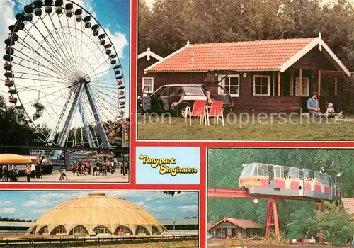 AK / Ansichtskarte Slagharen_NL Ponypark Riesenrad Pavillon Parkbahn 