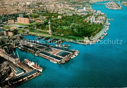 AK / Ansichtskarte Rotterdam Panorama met Euromast Fliegeraufnahme Rotterdam