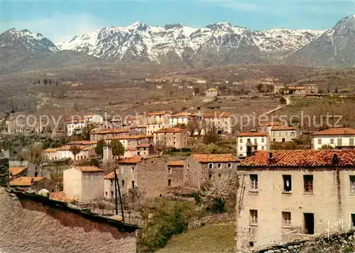 AK / Ansichtskarte Calacuccia_2B_Haute Corse Le village et la chaine du Monte Cinto sommet culminant de la Corse 