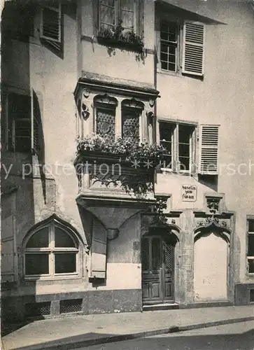 AK / Ansichtskarte Kolmar_Colmar_Elsass Haus Schoengauer Huselin zum Swan 