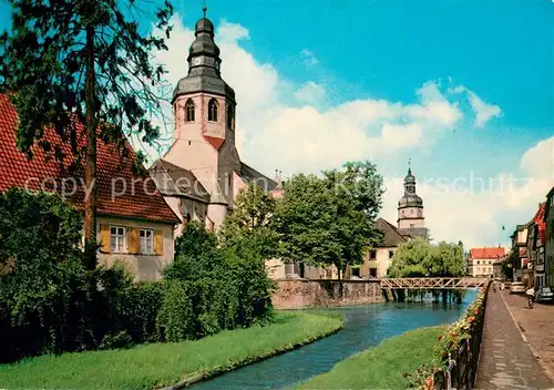 AK / Ansichtskarte Ettlingen An der Alb mit Kirche St Martin und Rathausturm Ettlingen