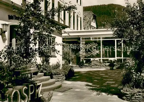 AK / Ansichtskarte Wildbad_Schwarzwald Hospiz und Kurheim Deutscher Hof Wildbad_Schwarzwald