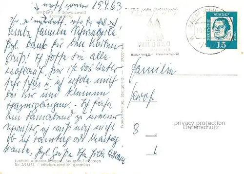 AK / Ansichtskarte Wildbad_Schwarzwald Fliegeraufnahme mit Sommerberg Wildbad_Schwarzwald