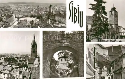 AK / Ansichtskarte Sibiu_Hermannstadt Teilansichten d. Stadt Sibiu_Hermannstadt