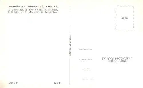 AK / Ansichtskarte Litoral Constanta   EforieNord   Mamaia   Mangalia   Techirghoil Litoral