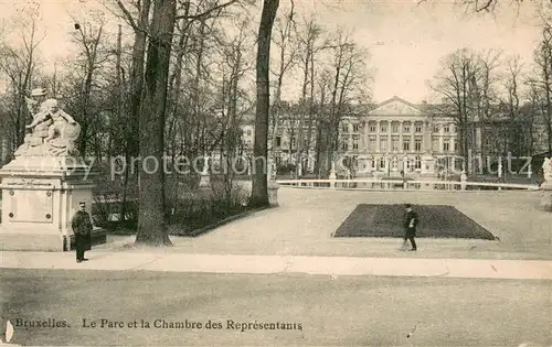 AK / Ansichtskarte Bruxelles_Bruessel Le Parc et la Chambre des Representants Bruxelles_Bruessel