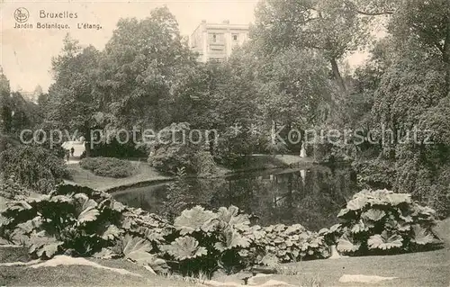 AK / Ansichtskarte Bruxelles_Bruessel Jardin Botanique   L etang Bruxelles_Bruessel