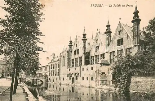 AK / Ansichtskarte Bruges_Brugge_Flandre La Palais du Franc 