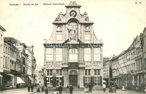 AK / Ansichtskarte Malines_Mechelen_Flandre Baille de fer   Maison historique Malines_Mechelen_Flandre