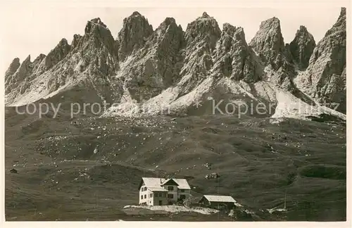 AK / Ansichtskarte Gardena_Passo_di__IT Gruppo delle Dolomiti Rifugio Ospizio  