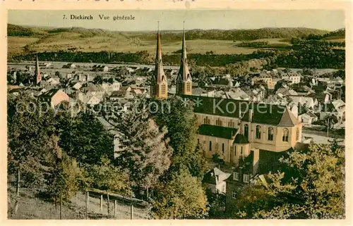 AK / Ansichtskarte Diekirch_Luxembourg Vue generale 