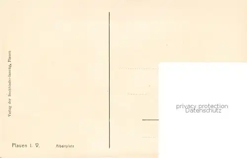 AK / Ansichtskarte Plauen__Vogtland Albertplatz 