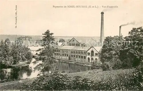 AK / Ansichtskarte Sorel_28 Moussel_Eure et Loir Papeterie Vue d ensemble 
