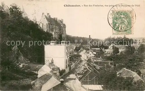 AK / Ansichtskarte Chateaudun_28_Eure et Loir Rue des Fouleries vue prise de la Descente du Mall 