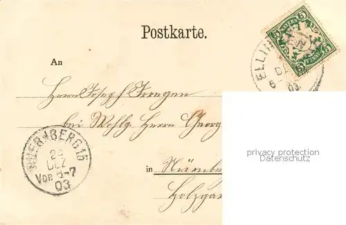 AK / Ansichtskarte Ellingen_Bayern Schloss Ellingen Ellingen Bayern