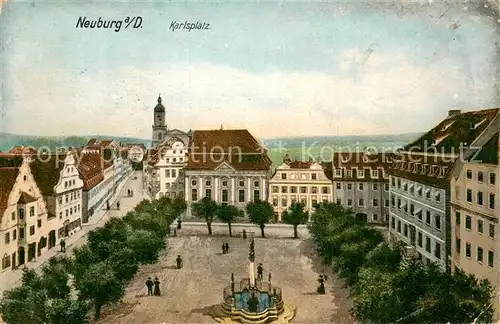 AK / Ansichtskarte Neuburg__Donau Karlsplatz 