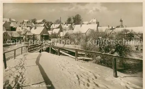 AK / Ansichtskarte Burgau__Mindel_Schwaben_Guenzburg Winterpanorama 