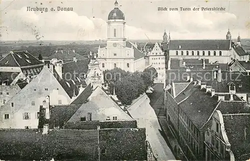 AK / Ansichtskarte Neuburg__Donau Blick vom Turm der Peterskirche 
