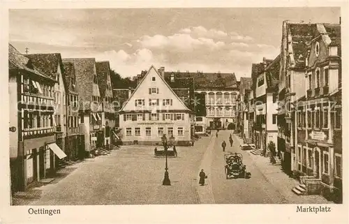 AK / Ansichtskarte Oettingen Marktplatz Oettingen