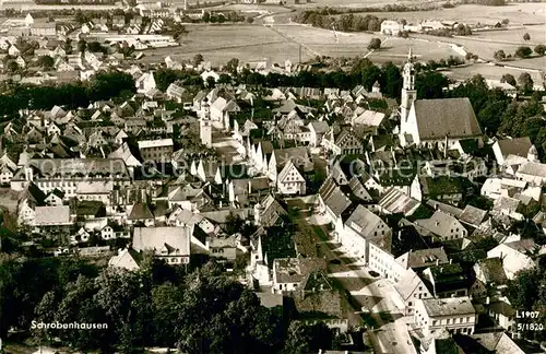 AK / Ansichtskarte Schrobenhausen Fliegeraufnahme Schrobenhausen