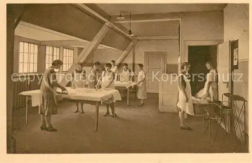 AK / Ansichtskarte Noerdlingen Haushaltungs und Handarbeitsschule Ev Maedchenpensionat Buegelzimmer Noerdlingen
