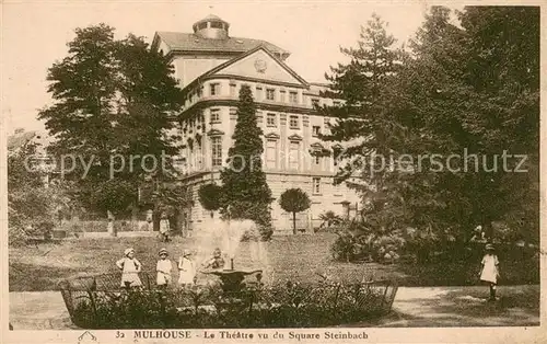 AK / Ansichtskarte Mulhouse_Muehlhausen Le Theatre vu du Square Steinbach Mulhouse Muehlhausen