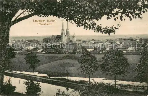 AK / Ansichtskarte Saaralben_57_Moselle Panorama mit Kirche 