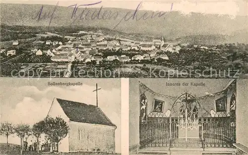 AK / Ansichtskarte Orschweier_Elsass_Orschwihr_Alsace_68 Panorama Bollenbergkapelle Inneres der Kapelle 