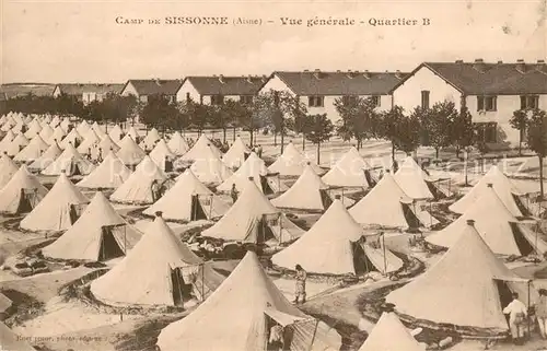 AK / Ansichtskarte Camp_de_Sissonne Vue generale Quartier B Camp_de_Sissonne