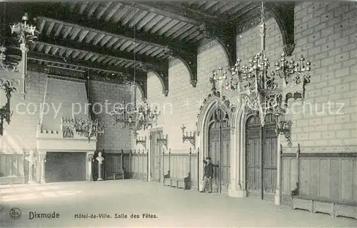 AK / Ansichtskarte Dixmude_Diksmuide_Belgie Hotel de Ville   Salle des Fetes 