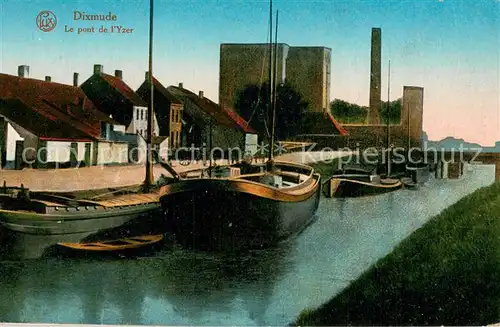 AK / Ansichtskarte Dixmude_Diksmuide_Belgie Le Pont de l Yzer 
