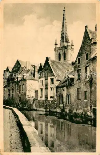 AK / Ansichtskarte Louvain_Flandre La Dyle et la Tour de St Gertrude Louvain_Flandre