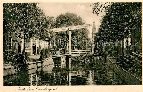 AK / Ansichtskarte Amsterdam__NL Groenburgwal 