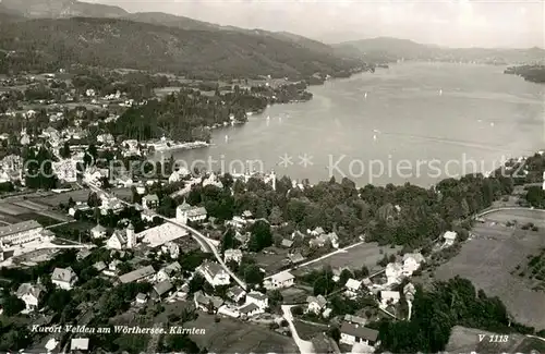 AK / Ansichtskarte Velden__Woerthersee_AT Fliegeraufnahme Panorama 
