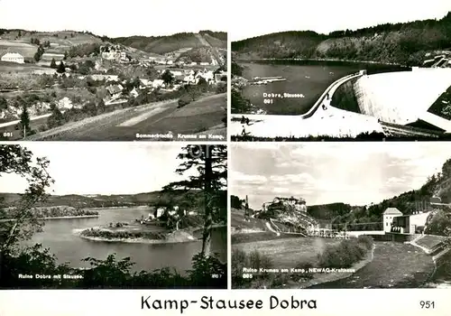 AK / Ansichtskarte Dobra_Krumau_Kamp_AT Dobra Stausee   Ruine Dobra  