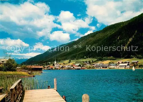 AK / Ansichtskarte Techendorf_Weissensee_Kaernten_AT Panorama m. See 