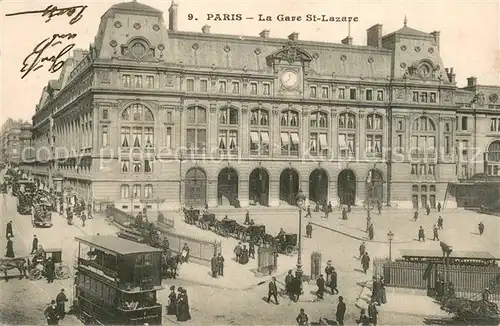 AK / Ansichtskarte Paris_75 La Gare St Lazare 