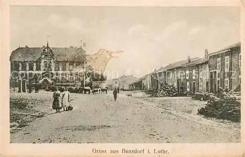 AK / Ansichtskarte Bensdorf_57_Lothringen Ortspartie 