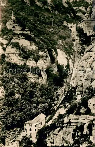 AK / Ansichtskarte Barcelona_Cataluna Punicular de la Santa Cueva Fliegeraufnahme Barcelona Cataluna