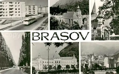 AK / Ansichtskarte Brasov_Brasso_Kronstadt_RO Teilansichten Kirchen Schloss 