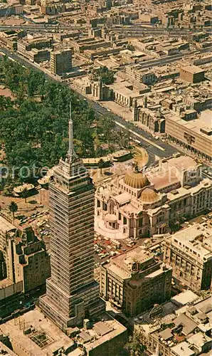 AK / Ansichtskarte Mexico_City_D.F. Vista aerea de la Ciudad de Mexico Torre Latina y Palacio de Bellas Artes 